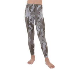 Tan Army Camouflage Kids  Lightweight Velour Leggings by mccallacoulture