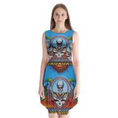 Grateful Dead Wallpapers Sleeveless Chiffon Dress   by Sapixe