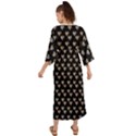 Patchwork Heart Black Grecian Style  Maxi Dress View2