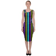 Retro Stripe 1 Sleeveless Pencil Dress by dressshop
