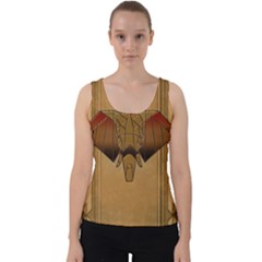 Wonderful Elephant Velvet Tank Top by FantasyWorld7