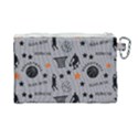 Slam Dunk Basketball Gray Canvas Cosmetic Bag (Large) View2