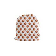 Orange Basketballs Drawstring Pouch (small) by mccallacoulturesports