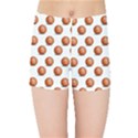 Orange Basketballs Kids  Sports Shorts View1