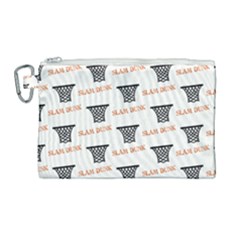 Slam Dunk Baskelball Baskets Canvas Cosmetic Bag (large) by mccallacoulturesports