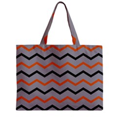 Basketball Thin Chevron Zipper Mini Tote Bag by mccallacoulturesports