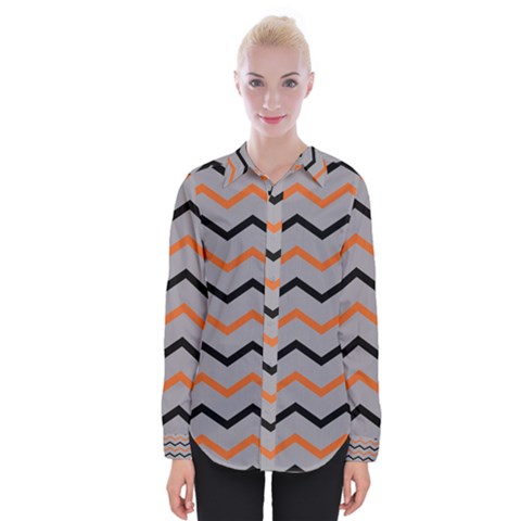 Basketball Thin Chevron Womens Long Sleeve Shirt by mccallacoulturesports