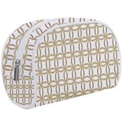 Gold Lattice Makeup Case (large) by mccallacoulture