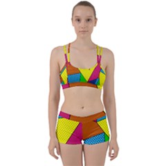 Abstract Print Perfect Fit Gym Set by designsbymallika
