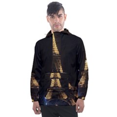 Tour Eiffel Paris Nuit Men s Front Pocket Pullover Windbreaker by kcreatif