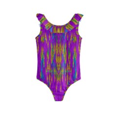 Festive Rainbow, Season To Wear Popart Kids  Frill Swimsuit by pepitasart