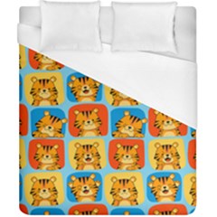 Cute Tiger Pattern Duvet Cover (california King Size) by designsbymallika