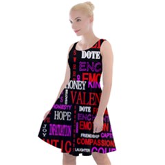 Love Friendship Friends Heart Knee Length Skater Dress by HermanTelo