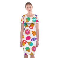 Candies Are Love Classic Short Sleeve Midi Dress by designsbymallika