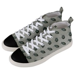 Army Green Hand Grenades Men s Mid-top Canvas Sneakers by McCallaCoultureArmyShop