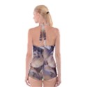 Close Up Mushroom Abstract Boyleg Halter Swimsuit  View2