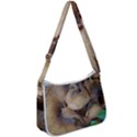 Close Up Mushroom Abstract Zip Up Shoulder Bag View1