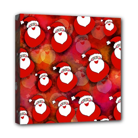 Santa Clause Mini Canvas 8  X 8  (stretched) by HermanTelo