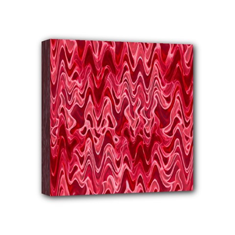 Background Abstract Surface Red Mini Canvas 4  X 4  (stretched)