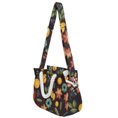 Christmas Seamless Pattern Rope Handles Shoulder Strap Bag by Vaneshart