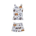 Animal Patterns Safari Kids  Boyleg Swimsuit View1