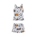 Animal Patterns Safari Kids  Boyleg Swimsuit View2