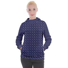 Grey Star Navy Blue Women s Hooded Pullover by snowwhitegirl