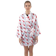 Create Your Own Custom Online Full Print Blank Template Long Sleeve Satin Kimono by startdesign