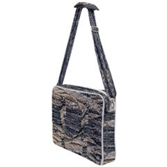 Surface Texture Print Cross Body Office Bag by dflcprintsclothing