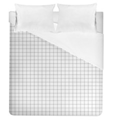 Aesthetic Black And White Grid Paper Imitation Duvet Cover (queen Size) by genx