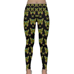 Butterflies With Wings Of Freedom And Love Life Lightweight Velour Classic Yoga Leggings by pepitasart