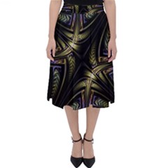 Fractal Texture Pattern Classic Midi Skirt by HermanTelo