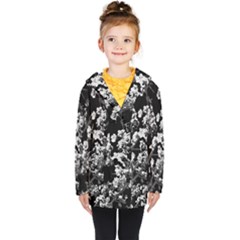 Fleurs De Cerisier Noir & Blanc Kids  Double Breasted Button Coat by kcreatif