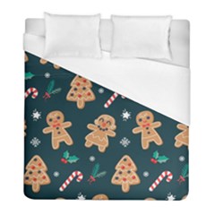 Colourful Funny Christmas Pattern Duvet Cover (full/ Double Size) by Vaneshart