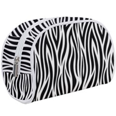 Thin Zebra Animal Print Makeup Case (large) by mccallacoulture