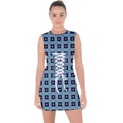 Df Teo Marini Lace Up Front Bodycon Dress by deformigo