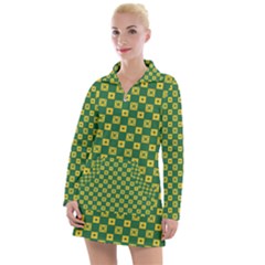 Df Green Domino Women s Long Sleeve Casual Dress by deformigo