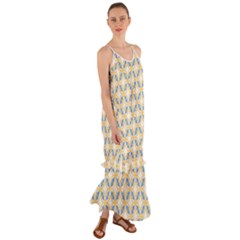 Df Romeo Lisetti Cami Maxi Ruffle Chiffon Dress by deformigo