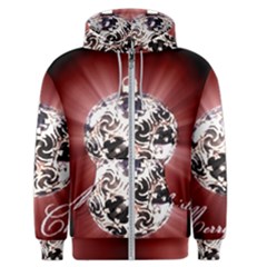 Merry Christmas Ornamental Men s Zipper Hoodie by christmastore