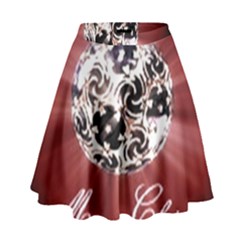 Merry Christmas Ornamental High Waist Skirt by christmastore