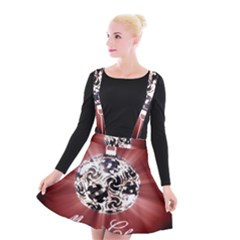 Merry Christmas Ornamental Suspender Skater Skirt by christmastore