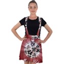 Merry Christmas Ornamental Velvet Suspender Skater Skirt View1