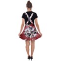 Merry Christmas Ornamental Velvet Suspender Skater Skirt View2