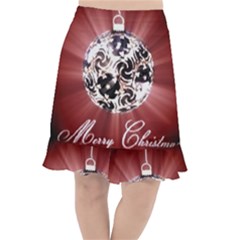 Merry Christmas Ornamental Fishtail Chiffon Skirt by christmastore