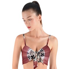 Merry Christmas Ornamental Woven Tie Front Bralet by christmastore