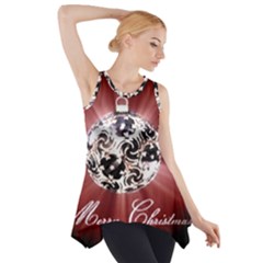 Merry Christmas Ornamental Side Drop Tank Tunic by christmastore