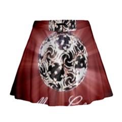 Merry Christmas Ornamental Mini Flare Skirt by christmastore