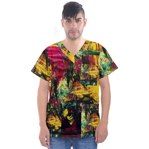 856844 285373768290282 306706818924119662 O Men s V-neck Scrub Top by bestdesignintheworld