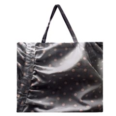 Polka Dots 1 2 Zipper Large Tote Bag by bestdesignintheworld