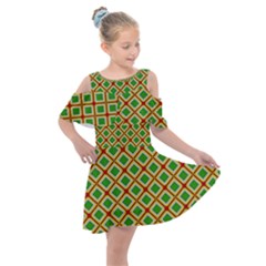 Df Irish Wish Kids  Shoulder Cutout Chiffon Dress by deformigo